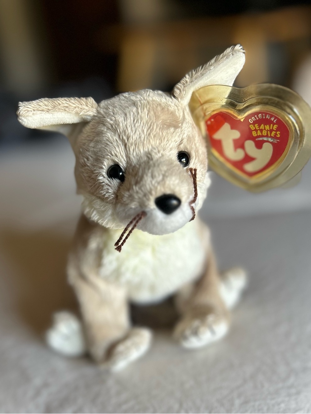 Ty “Slick” Gray Fox Beanie Baby